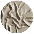 Beige Circular Decorative Objects With Wavy Textured Surface For Modern Interior 3d model