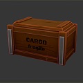 modern box cargo box shipping wooden box cargo box 3d model