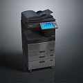 Multifunction Computer Peripheral Printer With Color Display Multiple Paper Trays And Modern Design 3d model