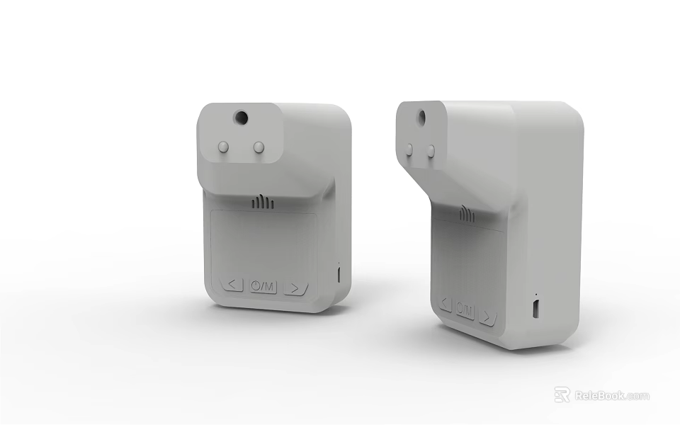 White Wall Mounted Medical Devices With Compact Design And Hygiene Functions 3d model 