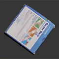 Carsons Blue Box Packaging For Gauze Pads With Product Label And Design Details