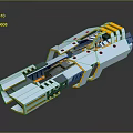 Modern Spaceship Spacecraft 3d model