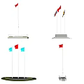 National Flags Flying On Various Flagpoles With Different Bases And Display Scenes