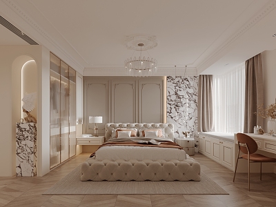 French Bedroom 3d model