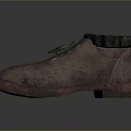 Vintage Brown Leather Casual Shoes With Red Sole For Daily Use