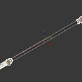 Durable Fishing Rod With Wooden Handle And Dark Brown Body Design