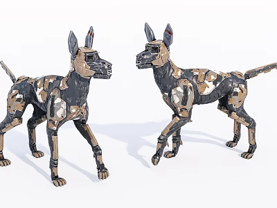Modern Robot Dog 3d model Modern Robot Dog 3d model