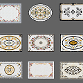 European ceramic tile 3d model