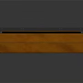 Outdoor Bench With Wooden Seat And Backrest And Sturdy Metal Frame For Modern Design