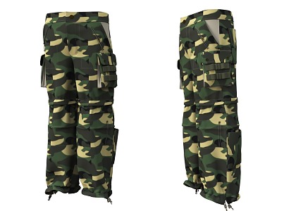 Camouflage Pants Military Uniform Khaki Casual Pants Camouflage Pants Combat Clothing Camouflage Pants Military Clothing Khaki Casual Pants Camouflage Pants Combat Clothing Camouflage Pants Army 3d model