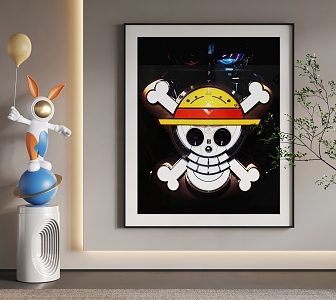 Cartoon Hanging Paintings Cartoon Hanging Paintings Children Hanging Paintings 3d model