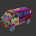 Customized META POLICE Van Featuring Police Logo And Unique Design Details
