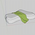 Modern shaped sofa 3d model