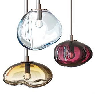Modern crystal chandelier crystal lamp 3d model