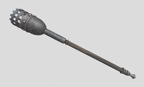 torch iron rod 3d model