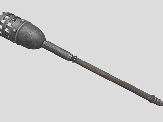 torch iron rod 3d model