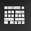 Various Modern Electrical Switch Panels With Different Design Styles For Home Use