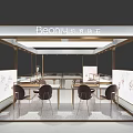 Elegant Beonily Jewelry Diamond Store With Display Counters Chairs And Decorations