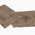 Two Brown Paper Bags With Folded Edges For Packaging Solutions 3d model