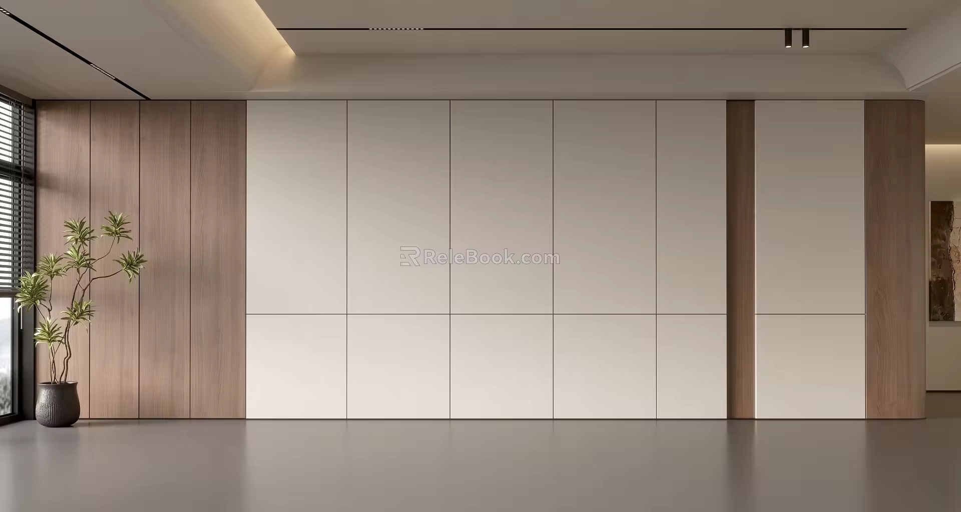 Modern Front Desk Background Wall Simple Background Wall Front Desk Reception Area Background Wall Company Front Desk Background Wall 3d model