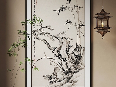 New Chinese Hanging Paintings Chinese Hanging Paintings model