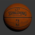 Spalding Orange Basketball With Black Stitching For Sports Training And Games