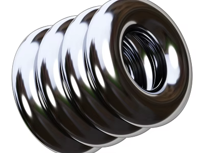 Industrial Equipment High Strength Stainless Steel Helical Metal Spring Heavy Duty Mechanical Component 3d model
