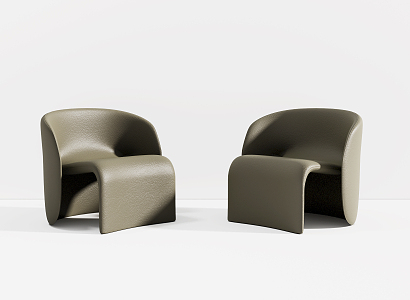 Modern single sofa single chair 3d model