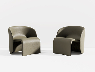 Modern single sofa single chair 3d model