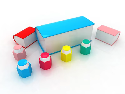 modern public chair shopping mall seat 3d model