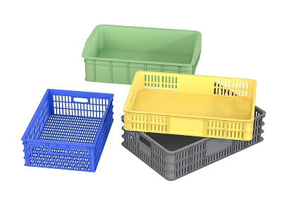 Modern Plastic Basket Storage Basket Vegetable Basket Turnover Basket Fruit Basket Egg Basket 3d model