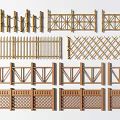 Various Decorative Wooden Garden Fence Designs with Different Patterns and Styles