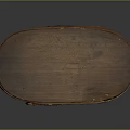 Brown Oval Shaped Wooden Box Industrial Equipment With Medical Lappel Label