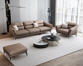 Modern Sofa Coffee Table Combination Sofa Combination 3d model