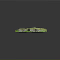 Cartoon Style 3D Underground Structure Scene With Green Grass And Stone Details