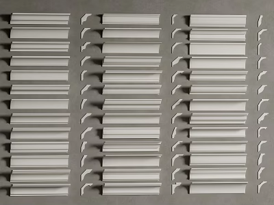 Decorative Gypsum Molding With Various Styles And Patterns For Interior Home Design 3d model