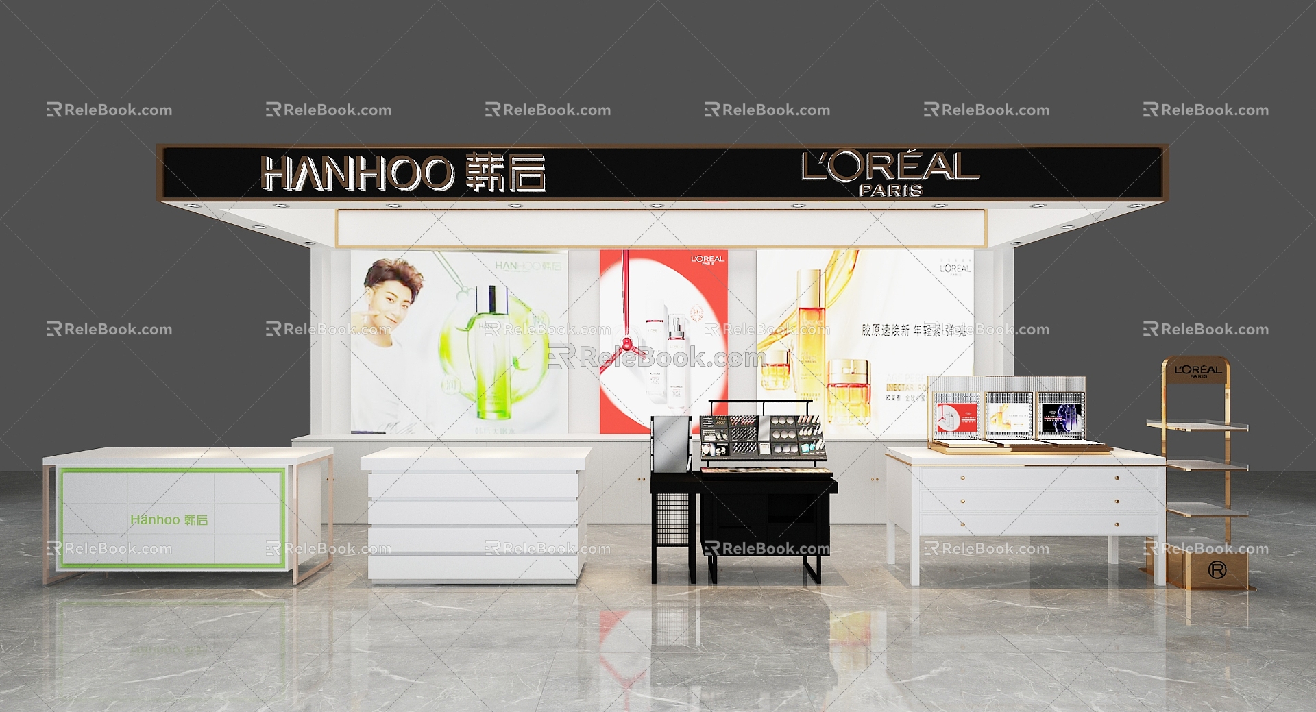 Hyundai Korean L'Oreal cosmetics counter 3d model