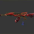 Harpoon Fishing Hunting Javelin With Harpoon Fork Whaling Fork Cry Game Harpoon Missile Fish Gun Fishing Gun 3d model