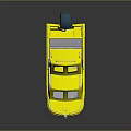 Yellow Boat With Cabin Outboard Motor Railing And Smooth Hull Design