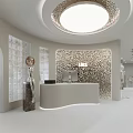Quiet front desk reception 3d model