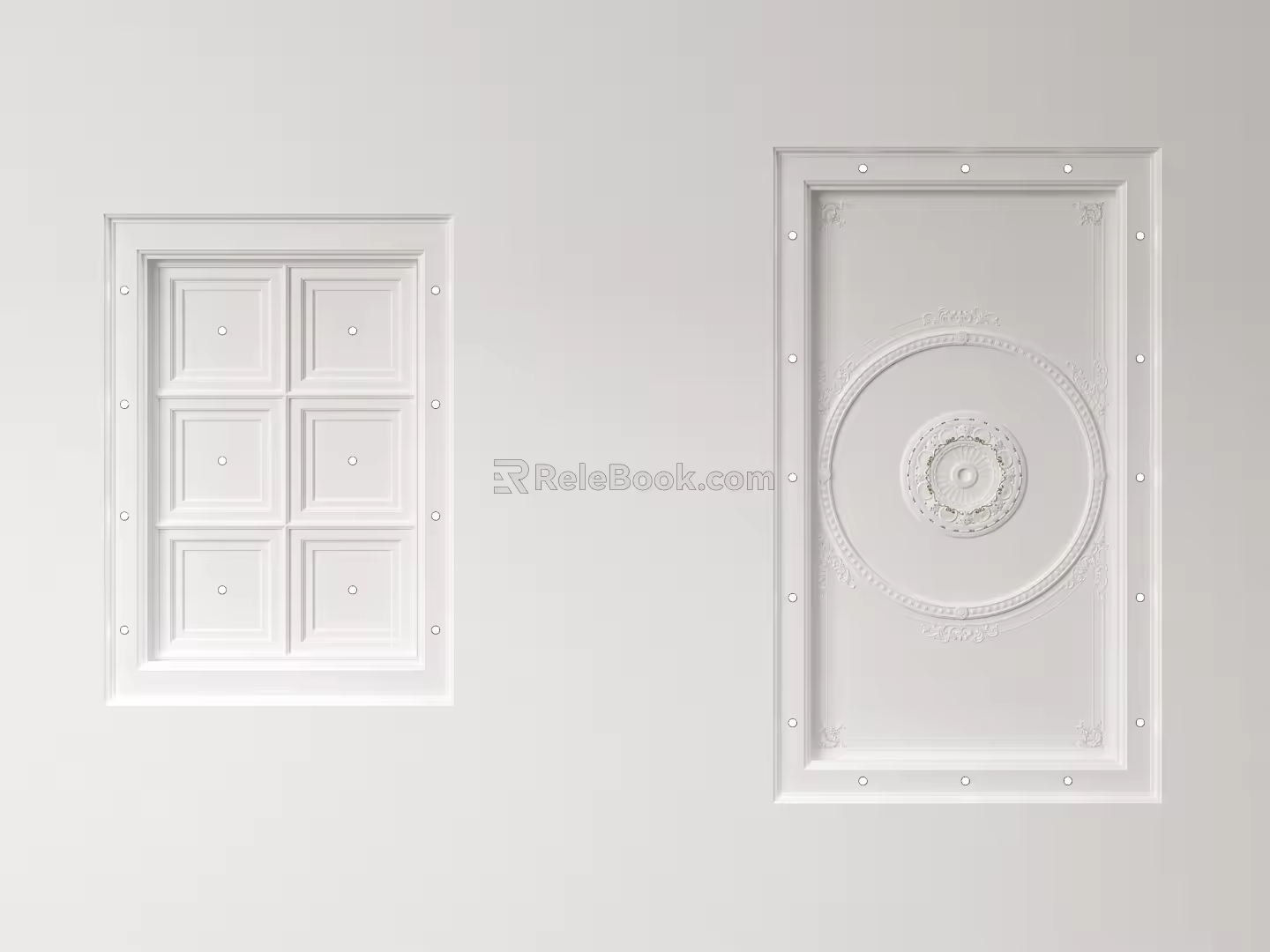 European-style ceiling European-style ceiling 3d model