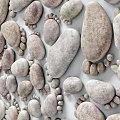 modern cobblestone palm 3d model