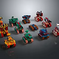 Colorful Creative Electric Toys With Various Robot Vehicle And Mechanical Designs