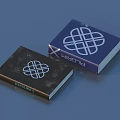 Wikondy Dookondy Books Blue Black Cover Featuring Intricate Woven Pattern Design