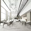 Modern reception area Sales office Reception area 3d model