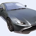 Sleek Black Sports Car With Streamlined Design Alloy Wheels Front Grille And Headlights