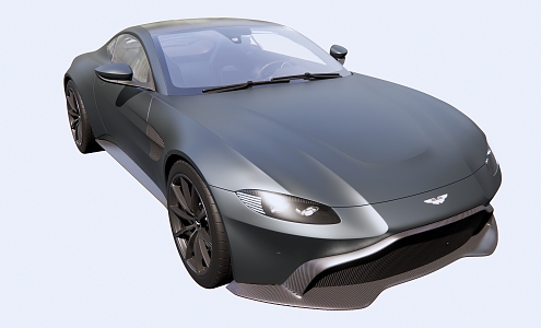 Modern sports car Aston Martin sports car 3d model