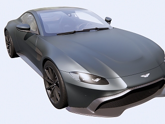 Modern sports car Aston Martin sports car 3d model