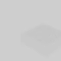 Square White Geometric Decorative Component with 3D Symmetrical Pattern Design