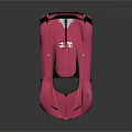 Pink Sports Car Featuring Sleek Modern Aerodynamic Design And Shiny Exterior